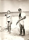 From "Thunderball", James Bond with his Jaguar Technisub speargun